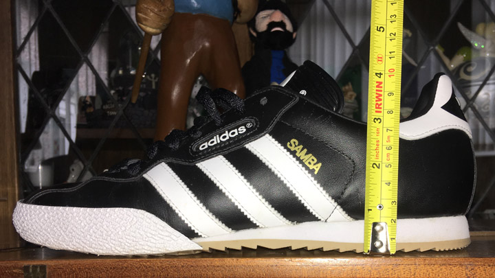 Adidas Samba thickness