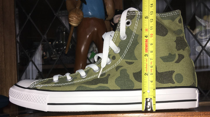 Converse thickness