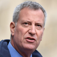 Height of Bill de Blasio