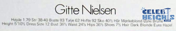 How tall is Brigitte Nielsen